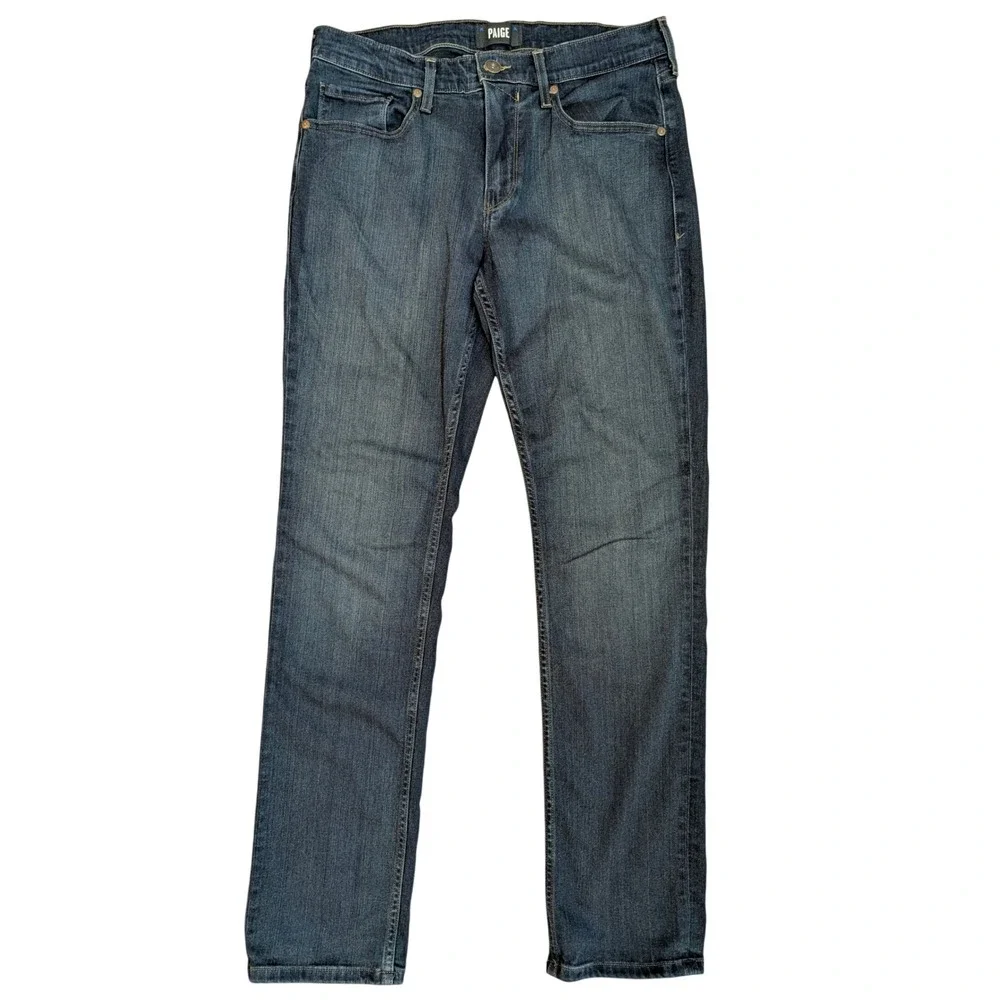 Paige Federal Slim Straight Jeans Mens 32x31 Cellar‎ Dark Wash M655521-2948